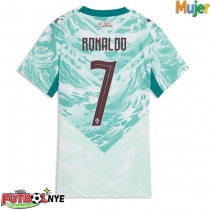 Camiseta Portugal Cristiano Ronaldo #7 Visitante Equipación para mujer Mundial 2026 manga corta